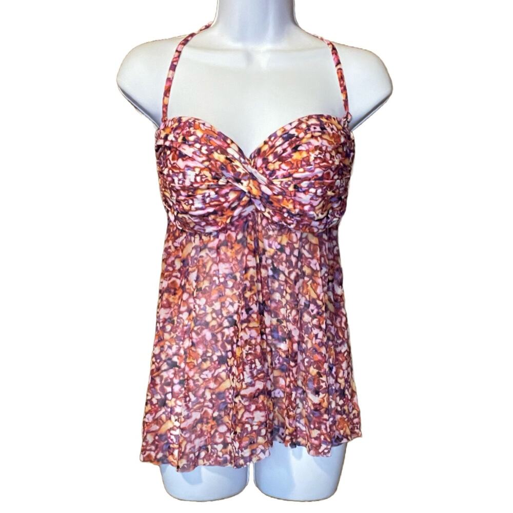 Profile by Gottex Tankini Floral Halter Swim Top